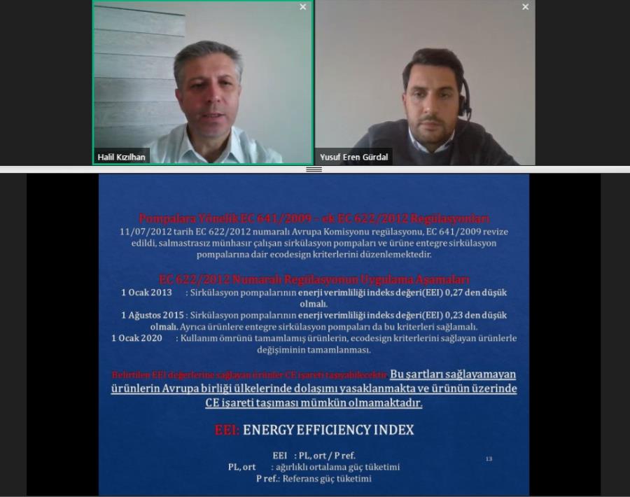 Ecodesign-ErP 2009/125/EC Direktifi ve Pompa Sektörüne Yansımaları Webinarı Yapıldı